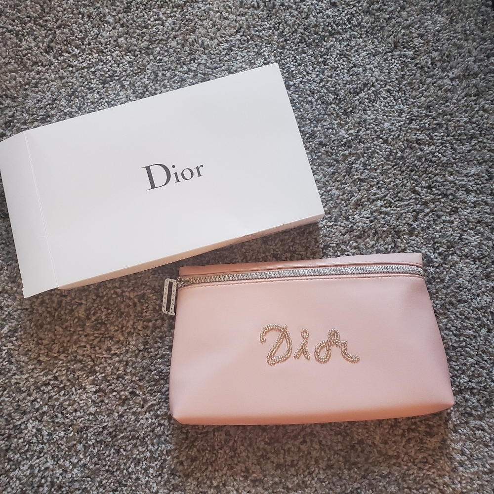 Dior makeup bag